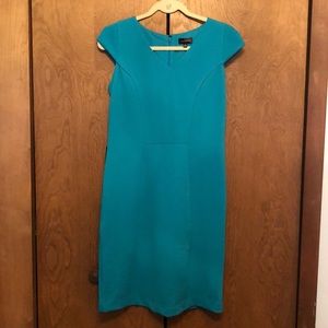 Teal, cap-sleeve dress from The Limited, size 6. NWT, comfortable stretch fabric